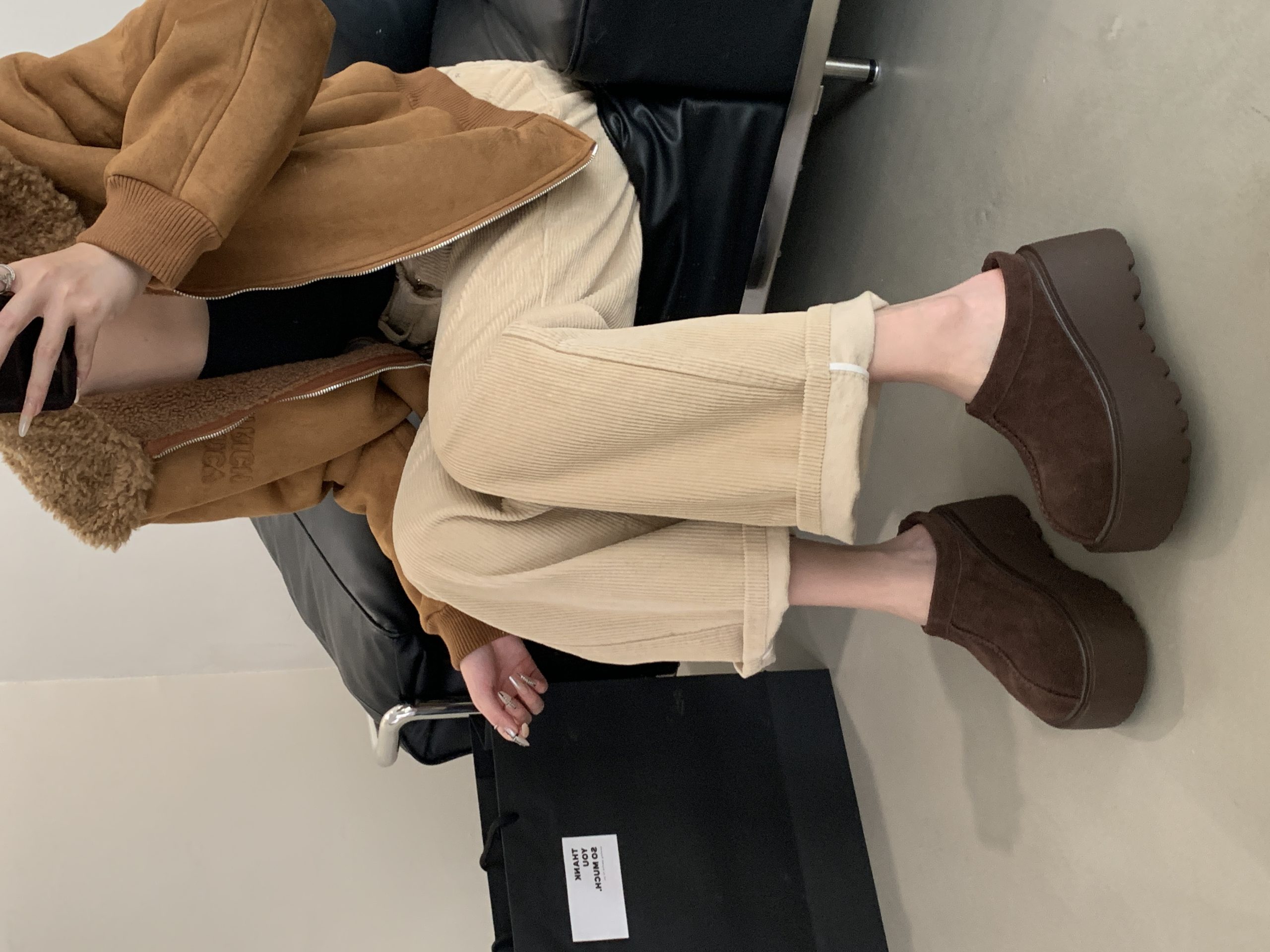 Chunky Sole Slippers for Women - Thick Bottom Casual Outdoor Office Shoes for Petite - Unisex Clog Slip-On Loafers - Image 4