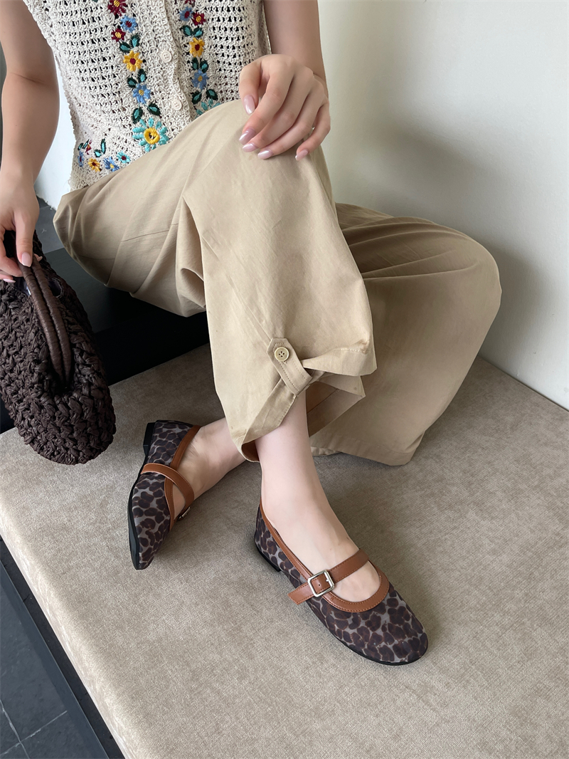2026 Autumn New Leopard Print Women's Flat Shoes